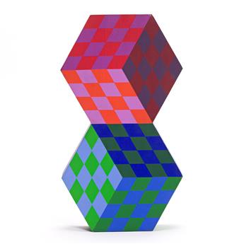 VICTOR VASARELY (1906 - 1997) Tridim-bm.